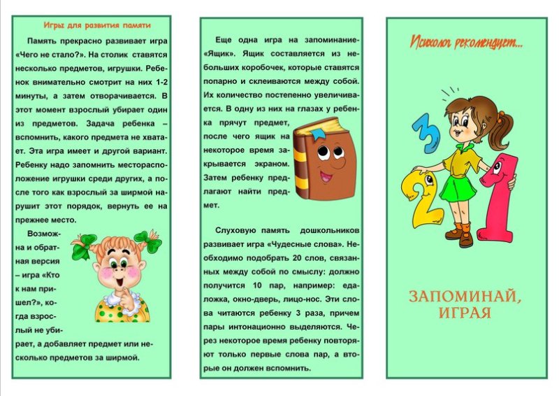 Буклеты для родителей
