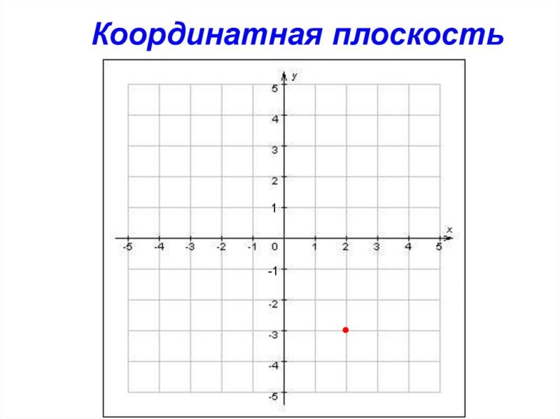 Координатная плоскость с координатами