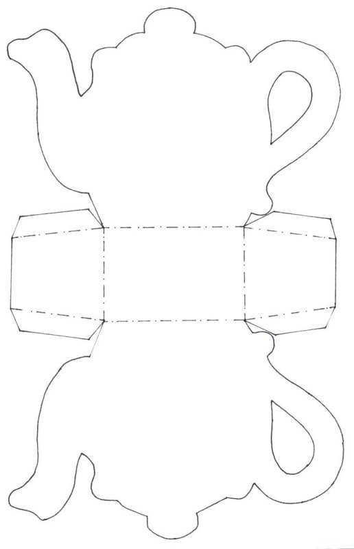 Трафарет чайника для чайных пакетиков