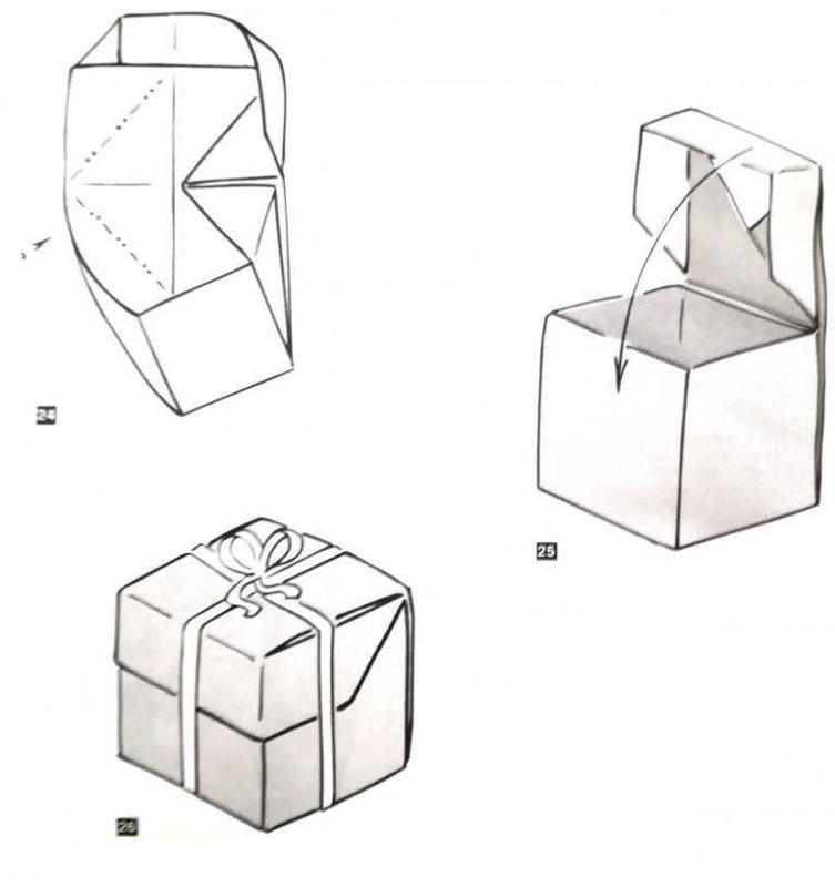 Как сделать коробочку из бумаги оригами