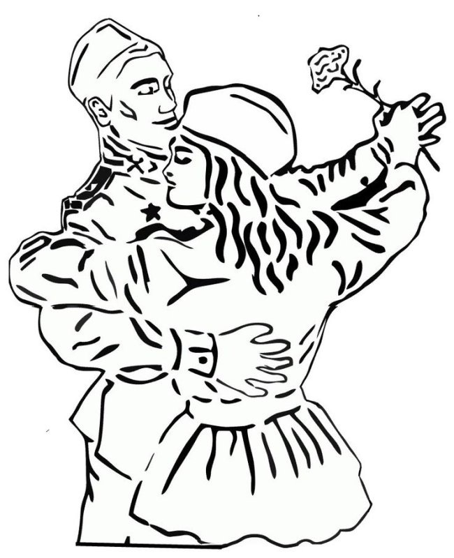 Трафареты ко Дню Победы