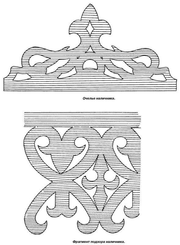 Прорезные эскизы по дереву