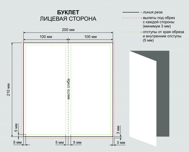 Макет брошюры для печати