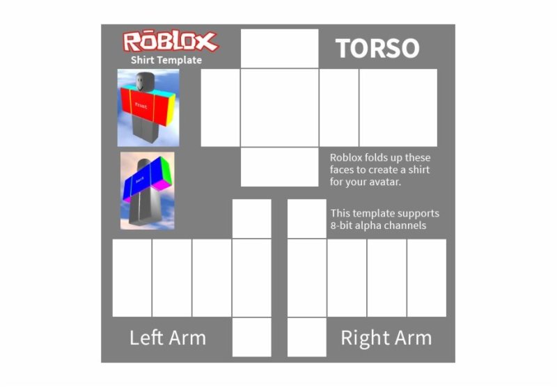 Футболка для РОБЛОКСА шаблон