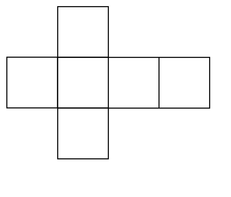 Как начертить развертку Куба