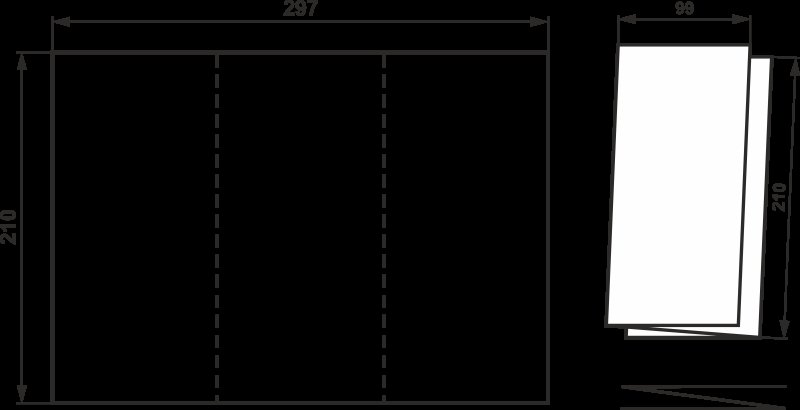 Буклет 3 фальца