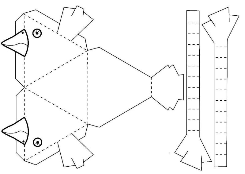 Поделки из бумаги шаблоны