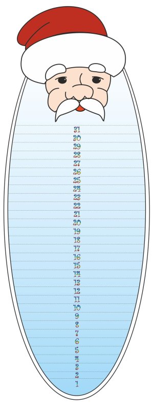 деда мороза с бородой количество дней до нового года