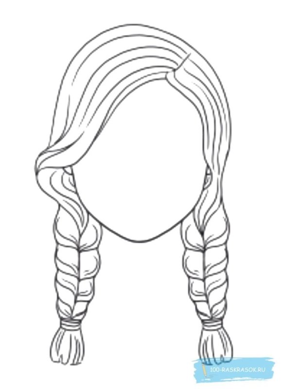 Контур лица для рисования