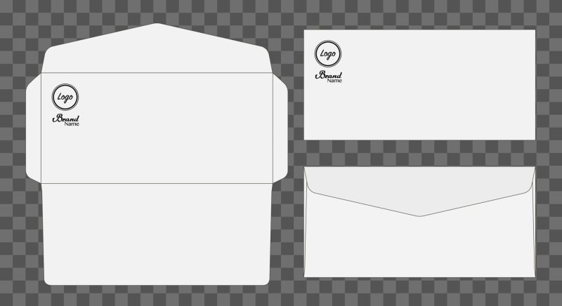 Макет фирменного конверта