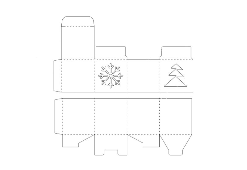 коробочка для новогоднего шара