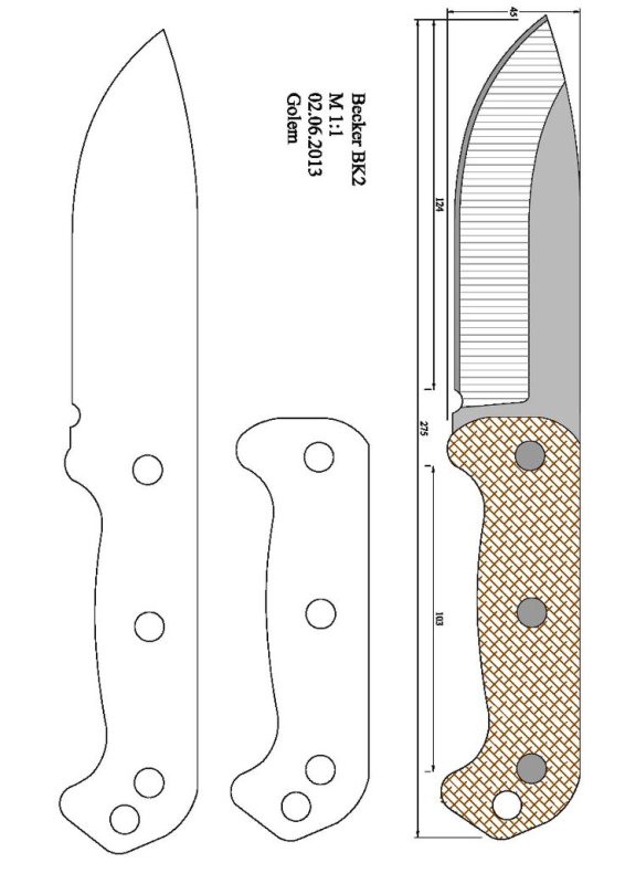 Нож фултанг чертеж для выживания