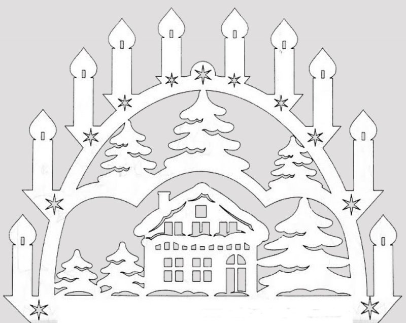 Новогодние трафареты НАОК