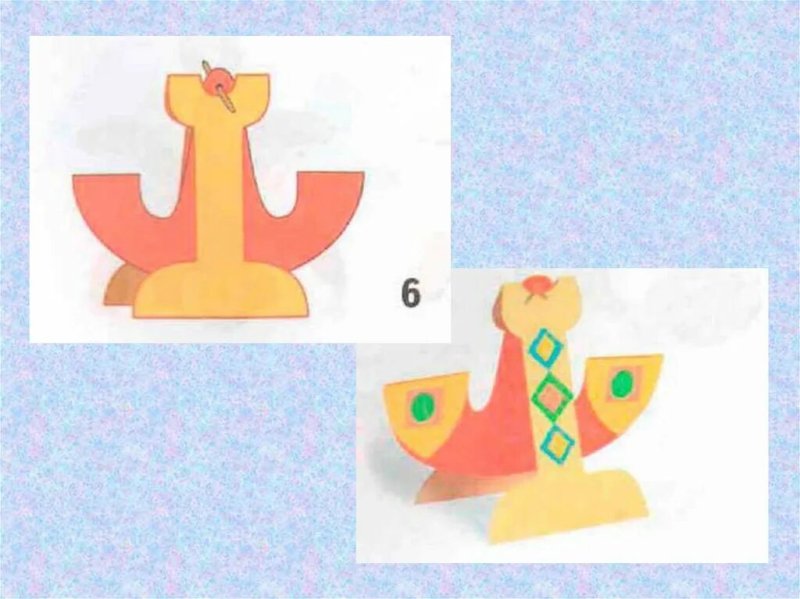 Игрушка качалка из картона